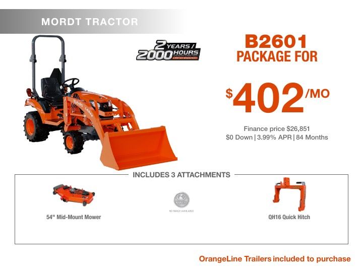 B2601 Tractor Package