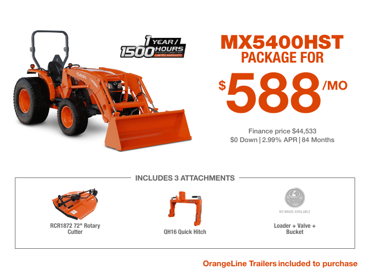 MX5400HST Tractor Package